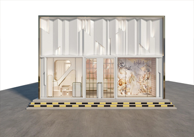 簡(jiǎn)歐風(fēng)美容院裝修設計案例效果圖